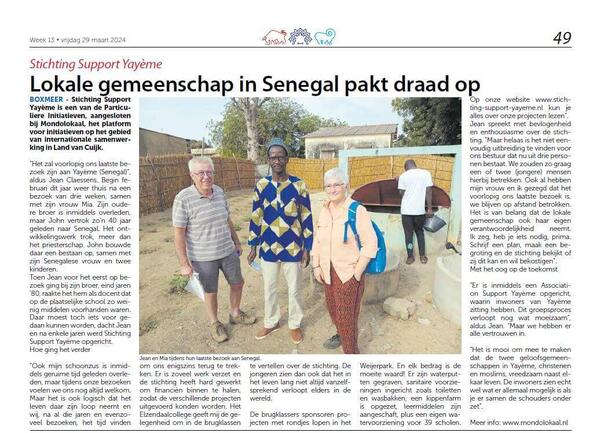 Support Yayème in het nieuws