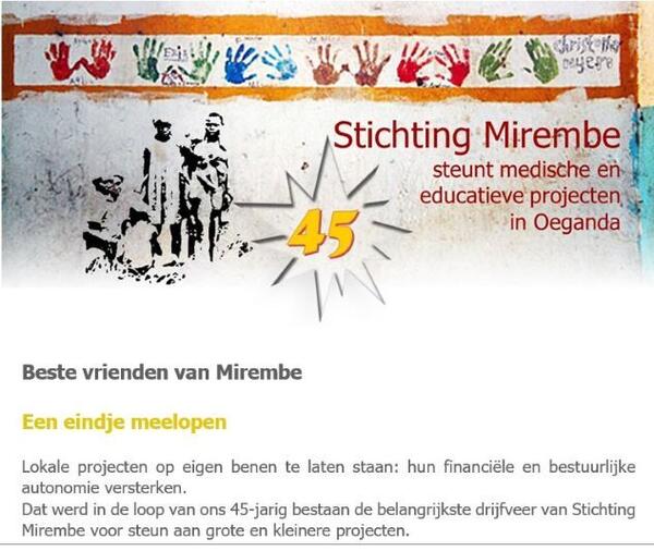 Nieuwsbrief Stichting Mirembe