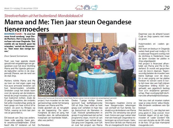 Stichting Mama and Me over 10 jarig bestaan