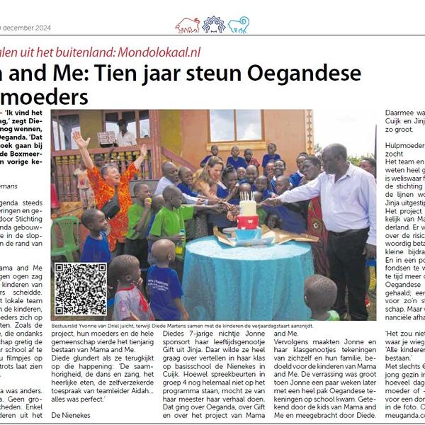 Stichting Mama and Me over 10 jarig bestaan