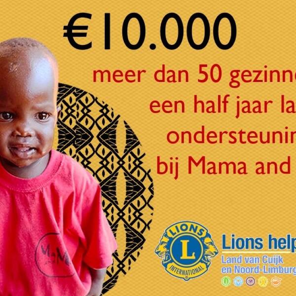 Geweldige bijdrage voor Stichting Mama and Me